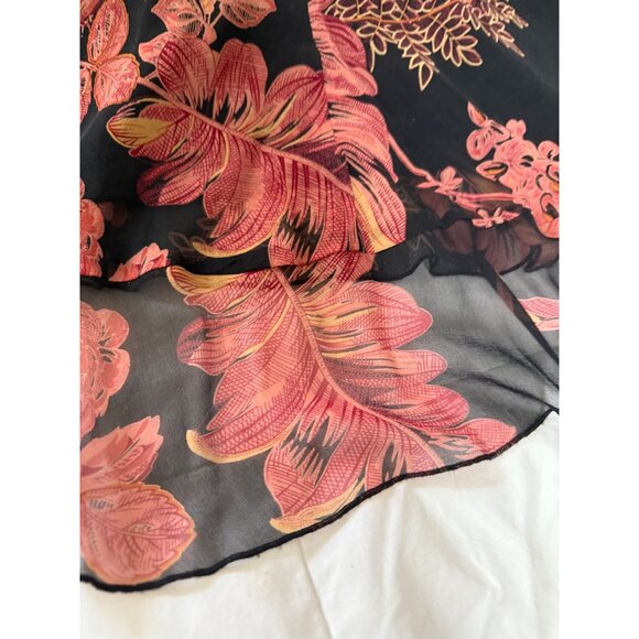 Y2K Jonathan Martin Studio Floral Silk Midi Skirt M Asymmetrical Whimsigoth - Picture 9 of 9